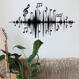 Wallity Lal Escultura de Pared de Metal Negra